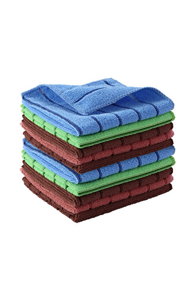 Lawazim مناديل مطبخ - ١٠ قطع من مناشف مايكروفايبر ماصة قابلة لإعادة الاستخدام...