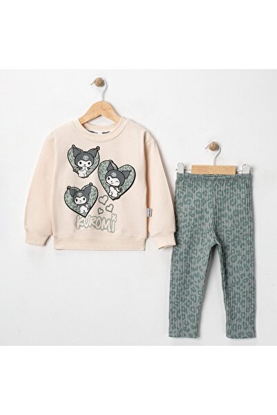 Minamino Girl's 2/5 Years Old Kuromi Printed Girl's Suit