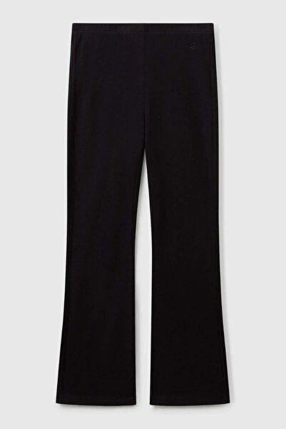 United Colors of Benetton Κοριτσίστικο 3DKECF037-25K Ισπανικό καλσόν μαύρο