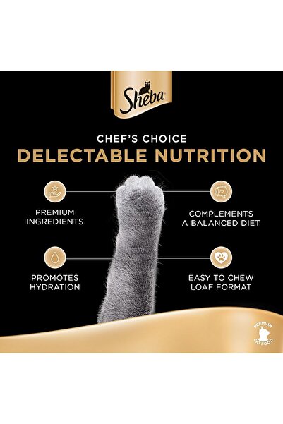 SHEBA Premium Loaf Chicken, Kitten-Food with Real Chicken Taste