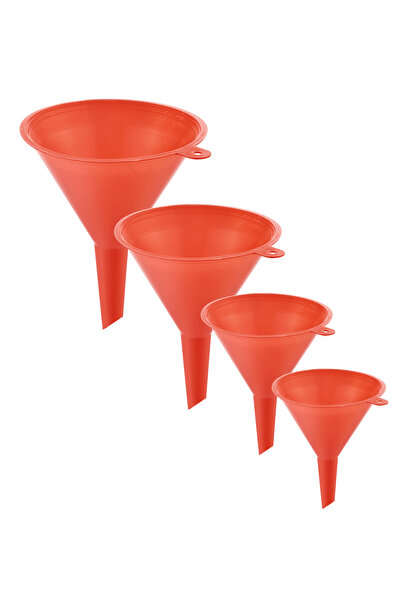 Lawazim مجموعة قمع بلاستيكية - 4 قطع متعددة الأحجام متينة مانعة للتسرب للمطبخ...