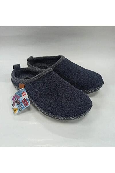 Monalisa Home Luxurious and Showy Winter Navy Blue Color Slippers, Size 40-41