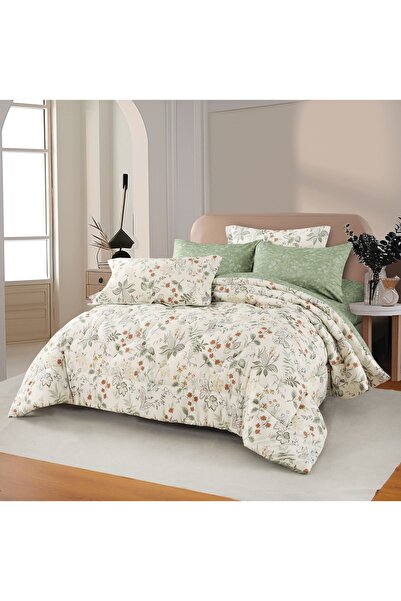 Alhabib bedding Desire Summer Single and a Half Bedspread, Cream, Tiffany, Floral Designs, 4 Pieces