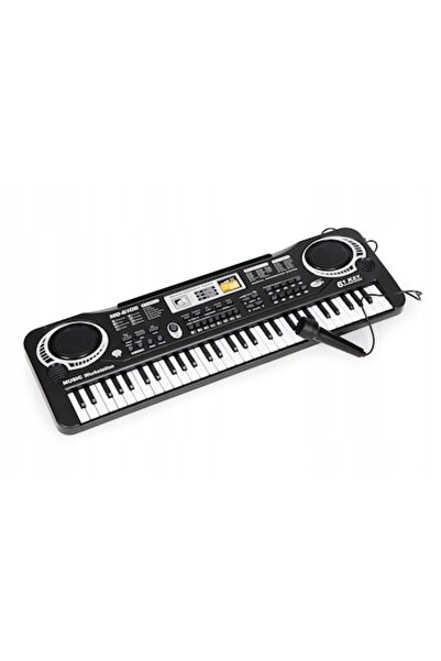MultiStore Keyboard with microphone for children Multistore, 61 keys, White/Black