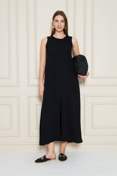 NEW LAVİVA Women's Sleeveless Slit Detailed Aerobin Dress 700-3760