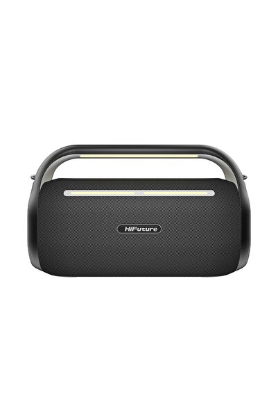 HiFuture MusicBox 100 2 Mikrofonlu Güçlü Kablosuz Bluetooth Hoparlör, Siyah