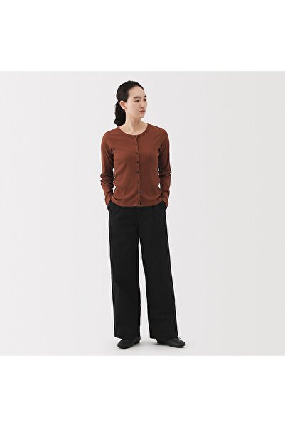 Muji Slub Yarn Chino Pleated Wide Pants