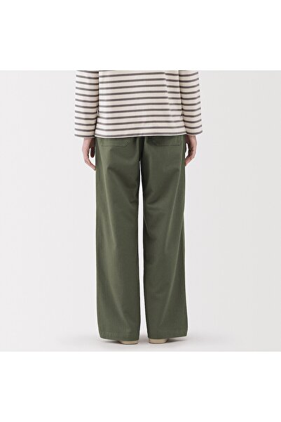 Muji Washed Herringbone Baker Pants