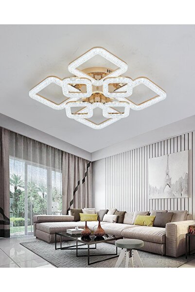 RFAN Candelabru LED, Model J230/4+4, Cu Telecomandă, 3 Tipuri de Lumină, 192W...