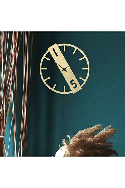 4gdran ساعة جدارية مميزة من الاكريلك الذهبي الامع