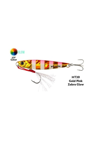 Fujin Jig-X Jigging Jig Yem Gold Zebra Glow-80 GR