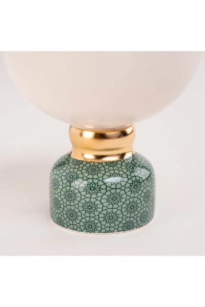 Dallaty white & green nut bowl 17.5*16.5*14.2 cm