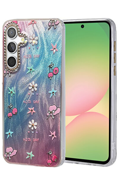 NewFace غطاء حماية لهاتف سامسونج جالاكسي A56 من ديبوميكس بنمط مرآة - نمط 4