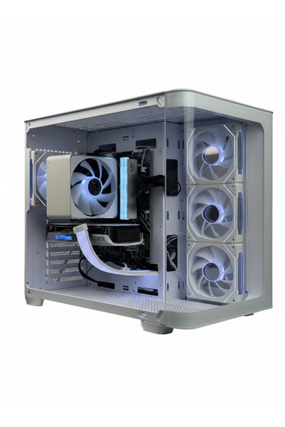 SBCEST Rain Store Prime Gaming PC White: i5-14400F, 16GB DDR5 5600MHz, RTX 4060 Ti, 750W PSU, 1TB NVMe SSD