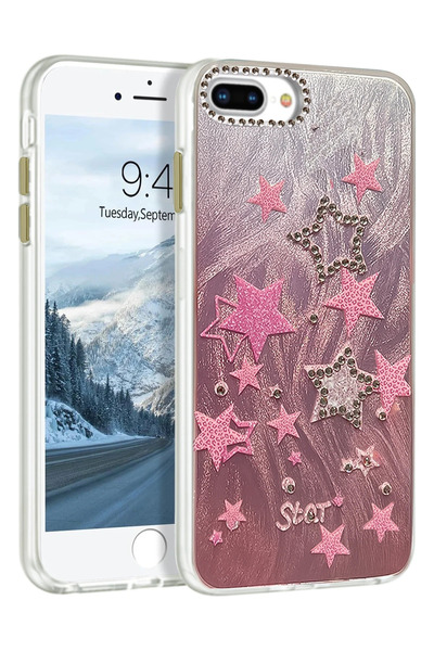 NewFace More-Tr iPhone 7 Plus Case Blade Mirrored Pattern Cover - Pattern 7