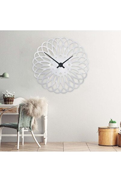 4gdran ساعة جدارية مميزة من الاكريلك الفضي الامع