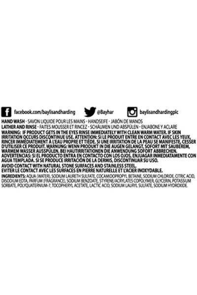 Baylis & Harding غسول اليدين المضاد للبكتيريا برائحة الياسمين وزهر التفاح، 500 مل