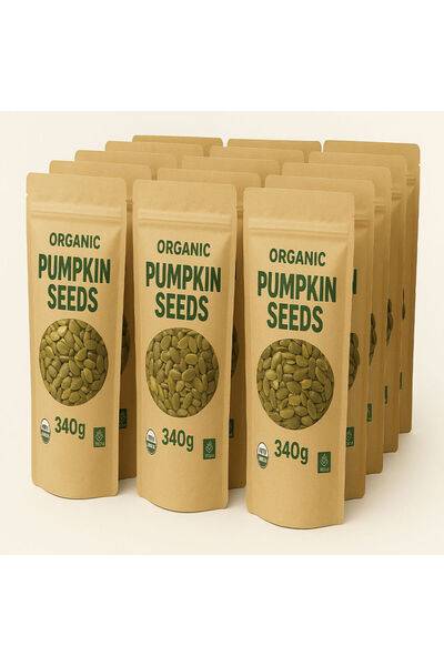 Earth Goods بذور اليقطين العضوية 340 جرام × 12