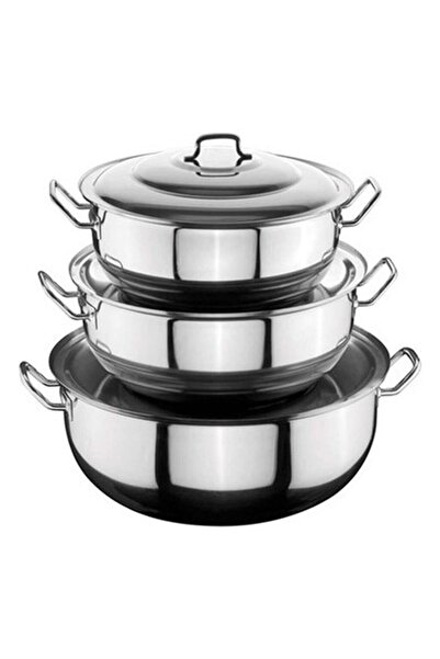 ÖZTİRYAKİLER Helvane Tencere Kapaklı 65X25 cm 76 Litre