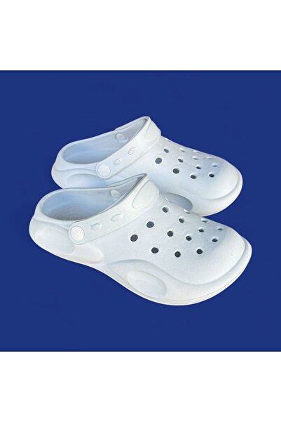 AkınalBella Unisex White Lightweight Soft Orthopedic Sole Indoor Slippers Sandals