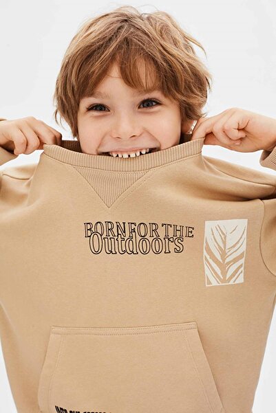 HAUSEkids 8-14 Years Old Borneo Forest Boy's Suit-Camel