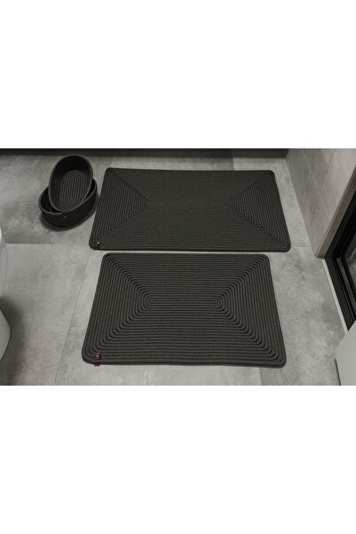 MaVaux Vndk Jute, Wicker, Bath Mat Set, Bathroom Basket Set, Mat Set Toilet Seat Set Bath Set