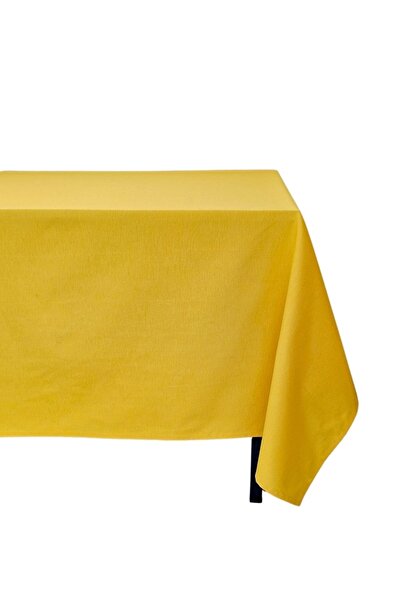 Kostüm Sarayı Yellow Colored Cotton Carefree Duck Fabric Tablecloth