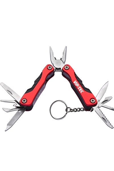 Vip-Tec 15 Fonksiyonlu Katlanır Mini Multitool Çakı – Anahtarlık Tipi Çok Ama...