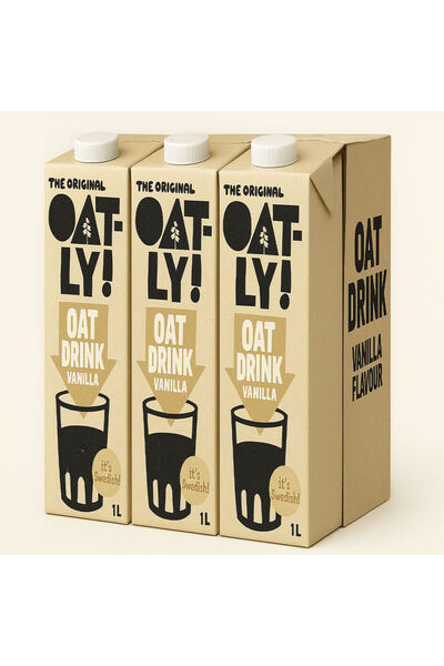 Oatly مشروب الشوفان بنكهة الفانيليا 1 لتر × 6