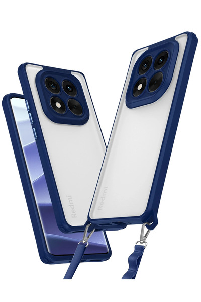 NewFace حافظة MSA لهاتف شاومي ريدمي نوت 14 برو 5G، غطاء سيليكون خماسي - أزرق ...