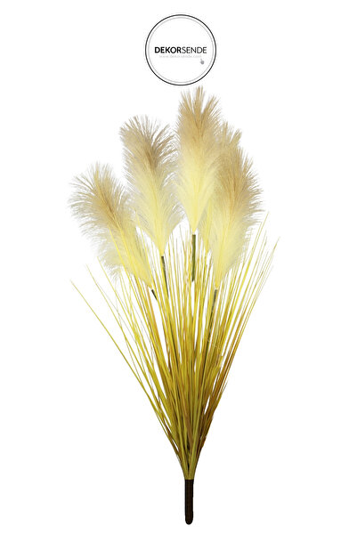 Dekorsende Yapay Pampas Saz Demeti Turuncu 90 cm