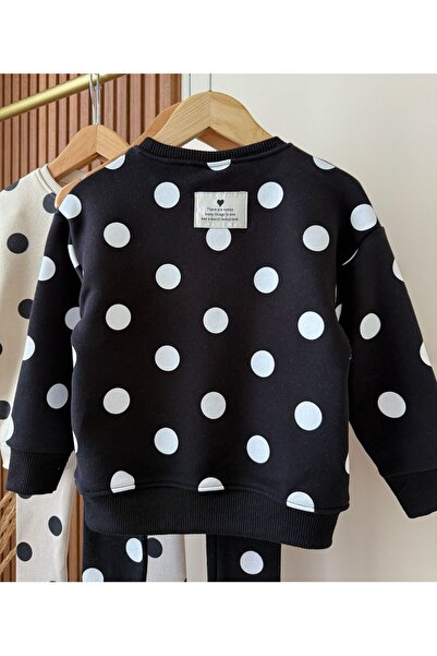 Alvadonna Polka Dots Girl's Bottom and Top Leggings Set