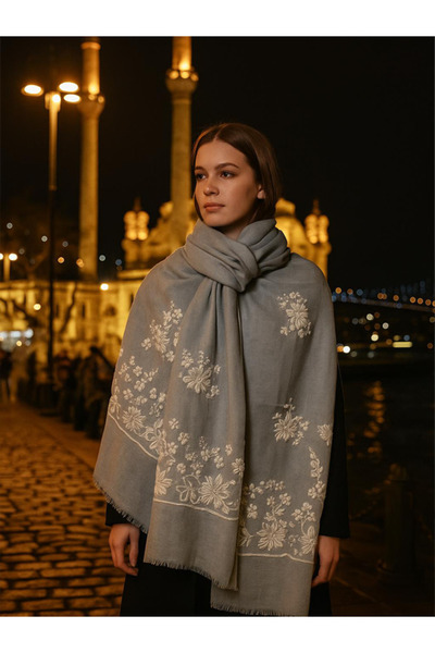 fiore fashion Women's Shawl 85% Cashmere 15% Silk Shawl Cashmere