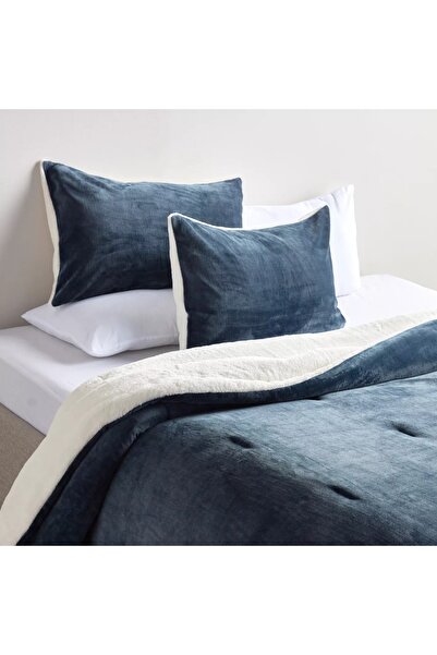 Generic Opal Solid Flannel 3-Piece Single Comforter Set - 150x240 cm