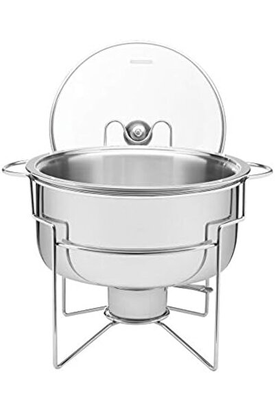TRAMONTINA Since 1911, Made In Brazil - Stainless Steel Chafing Dish with Burner 7 L