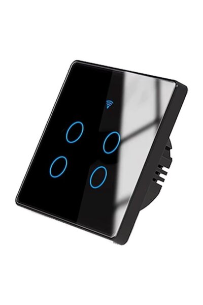 OEM Întrerupător inteligent, 10A, 4 canale, sticlă securizată, Tuya, compatib...