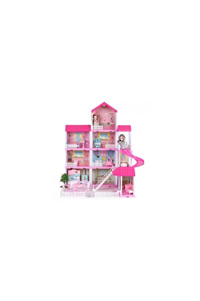 Ecotoys Dollhouse with furniture, garden and LEDs HC507639