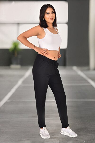 Lirviya سروال فضفاض من مادة المودال والفسكوز