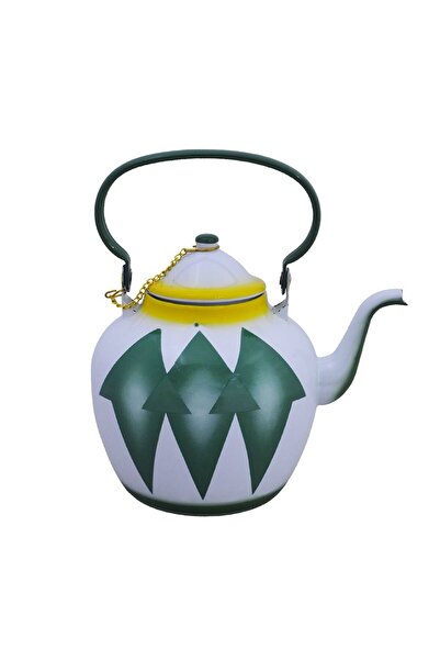 FFA Aluminum Enamel Teapot with Handle and Lid 1 Liter