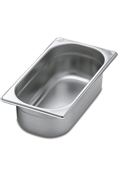 TRAMONTINA GN 1/3 Stainless Steel Food Pan, 100 mm Deep - Steel 304