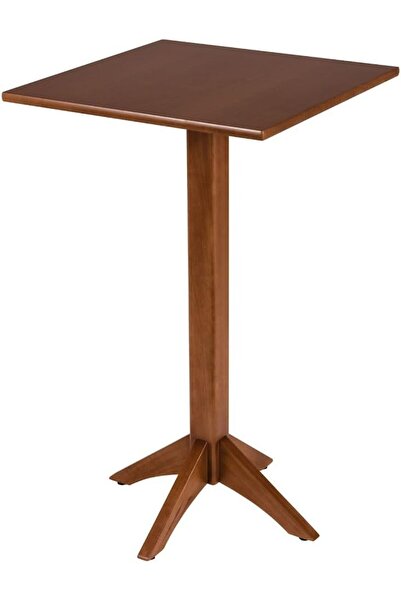 TRAMONTINA طاولة بيسترو لندن سكوير مصنوعة من خشب التاواري البرازيلي بلون اللوز