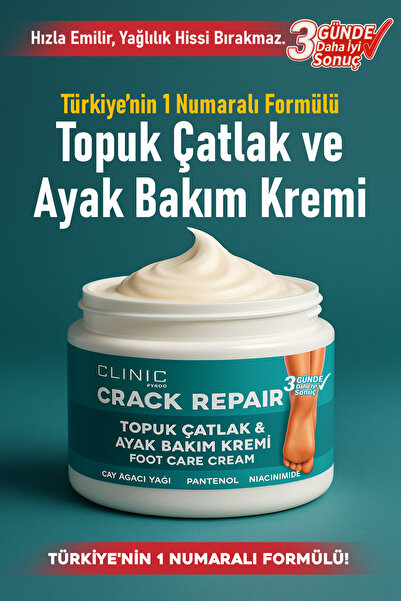 CLINIC PYROO Topuk Çatlak ve Ayak Bakım Kremi - 110ML