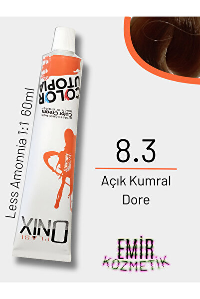 onix Düşük Amonyaklı Saç Boyası 60ml Açık Kumral Dore 8.3