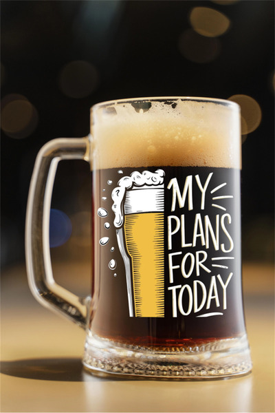 craftbaskitasarim Craft My Plans for Today Beer Glass