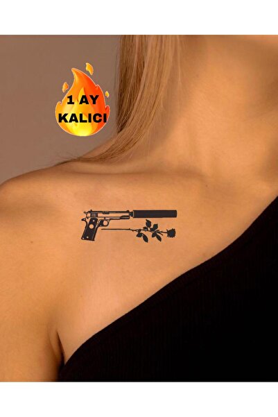 Mecit Tuhafiye 1 AY KALICI GÜL BİLEK VUCUT İÇİN GEÇİCİ DÖVME