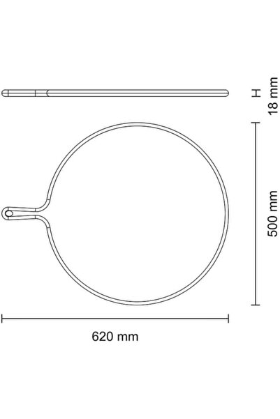 TRAMONTINA Round Pizza Board