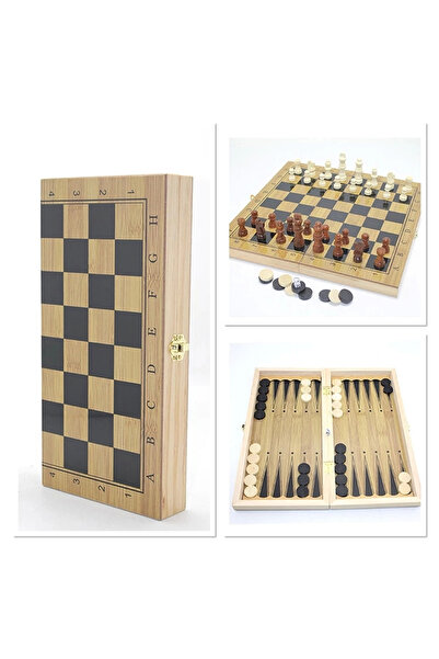 CT STONES Wooden Chess and Backgammon Set Alk4234