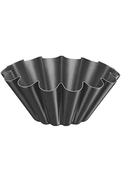 TRAMONTINA Brasil 22cm 1.3L Graphite Aluminum Brioche Mold with Interior and Exterior Starflon Max P