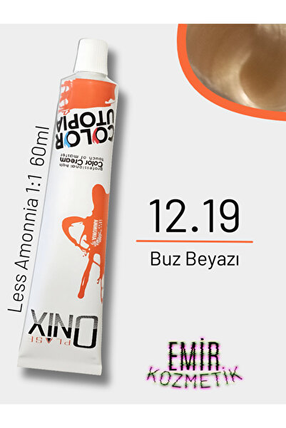 onix Düşük Amonyaklı Saç Boyası 60ml Buz Beyazı 12.19