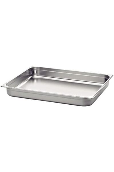 TRAMONTINA GN 1/1 Stainless Steel Food Pan Without Handles, 40 mm Deep - Steel 304